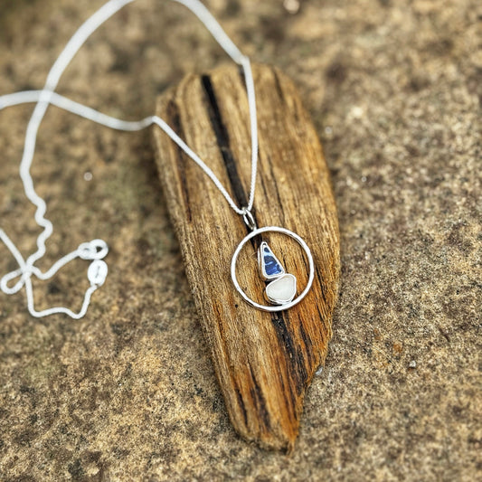 Encircled Sailboat Necklace