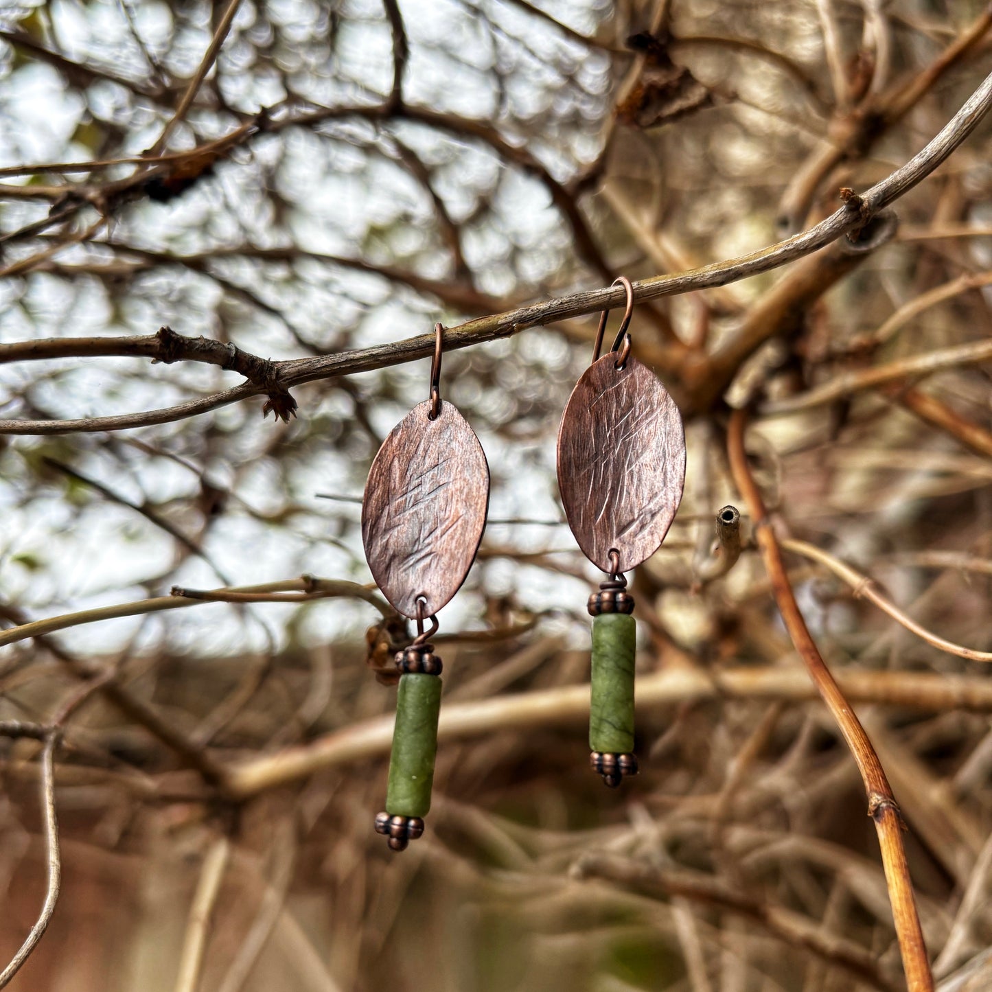 Green Jade Earrings