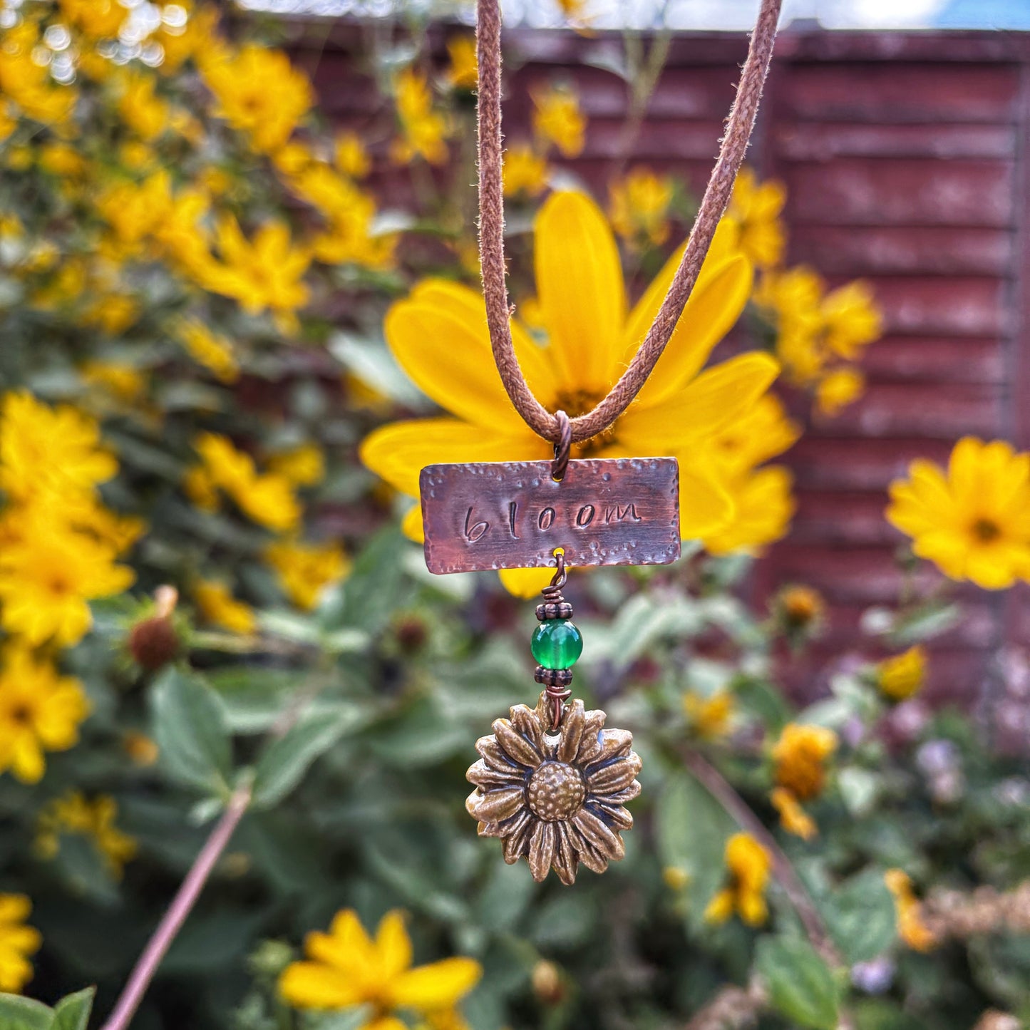 Green Onyx Bloom Necklace