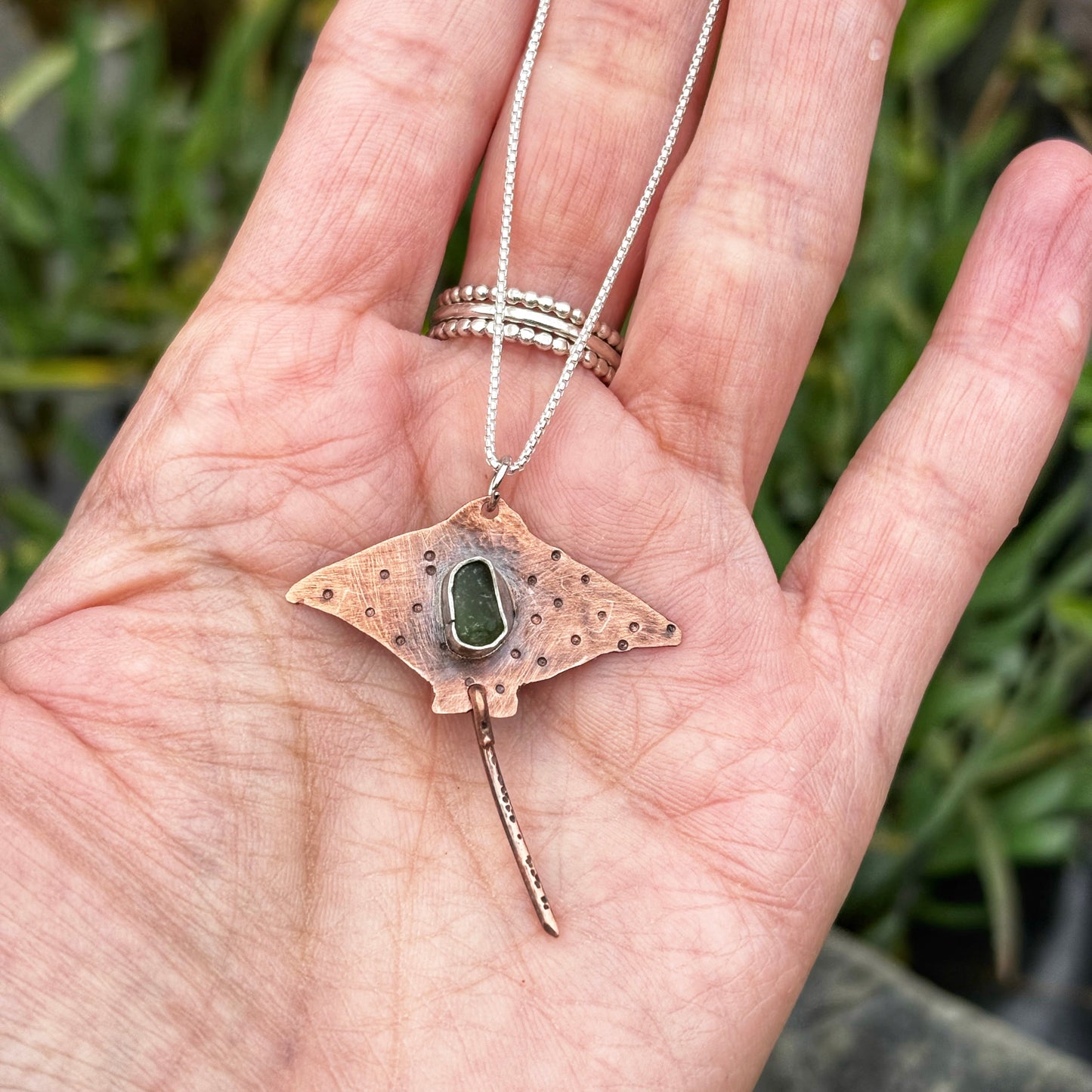 Ocean Forged Ray Necklace