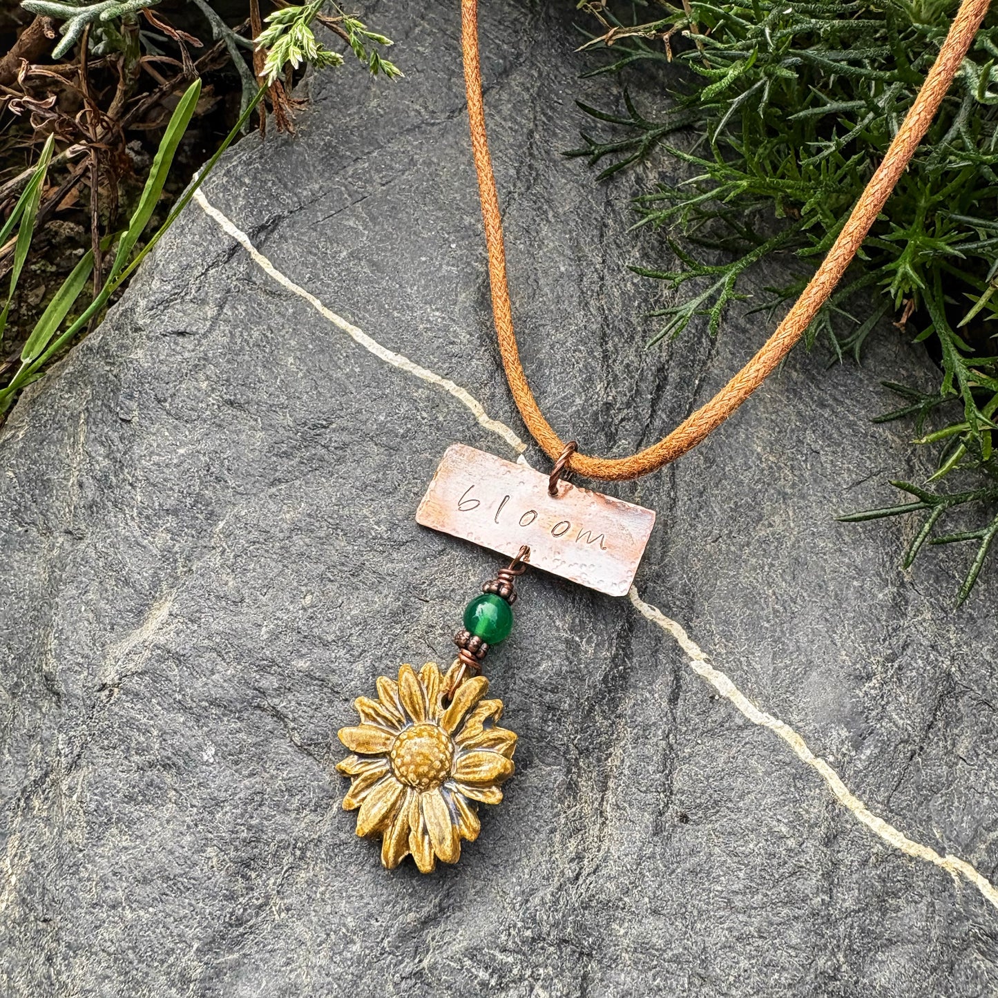 Green Onyx Bloom Necklace