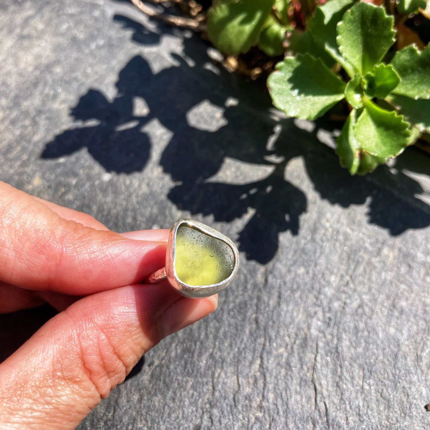 Adella Sea Glass Ring