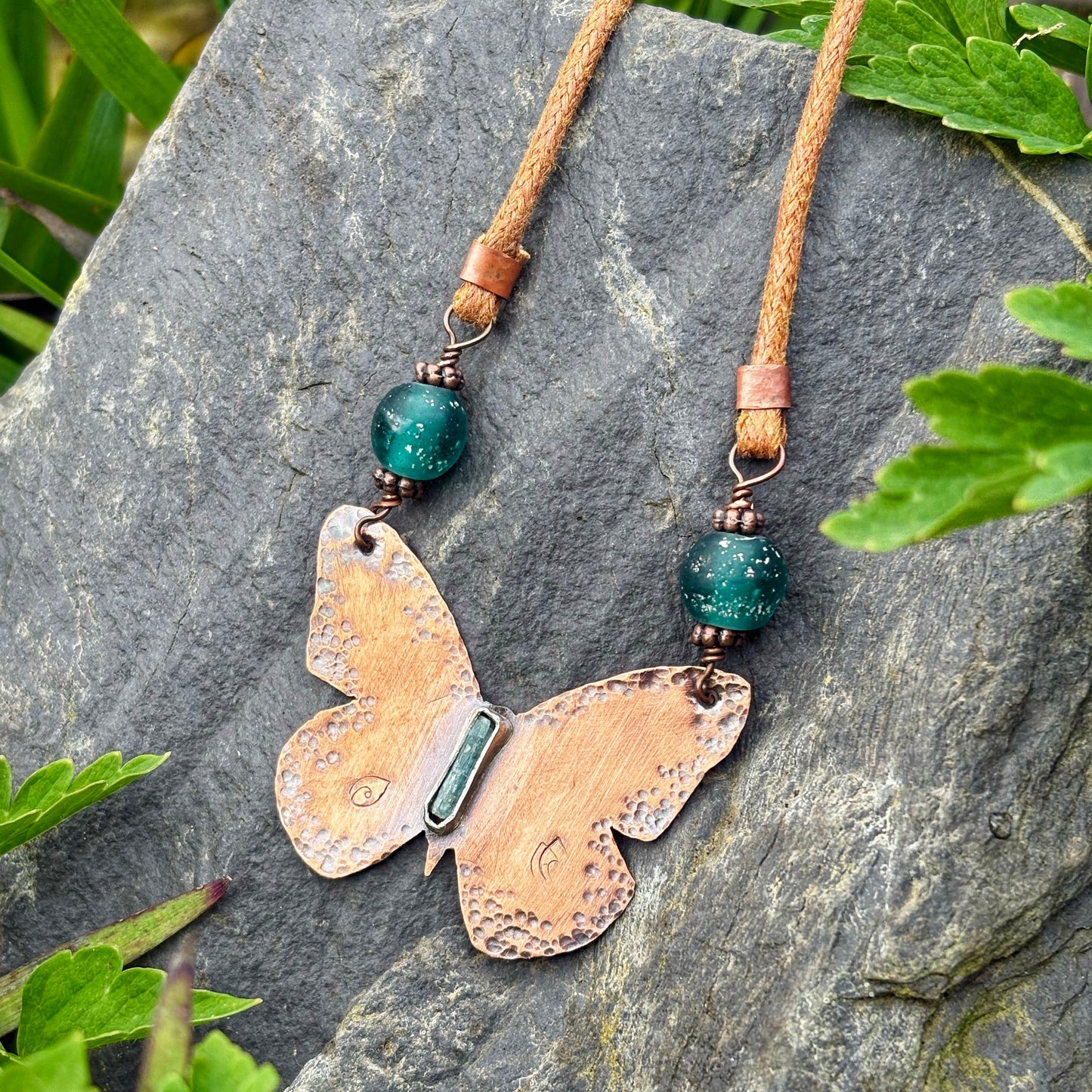 Copper Butterfly Necklace