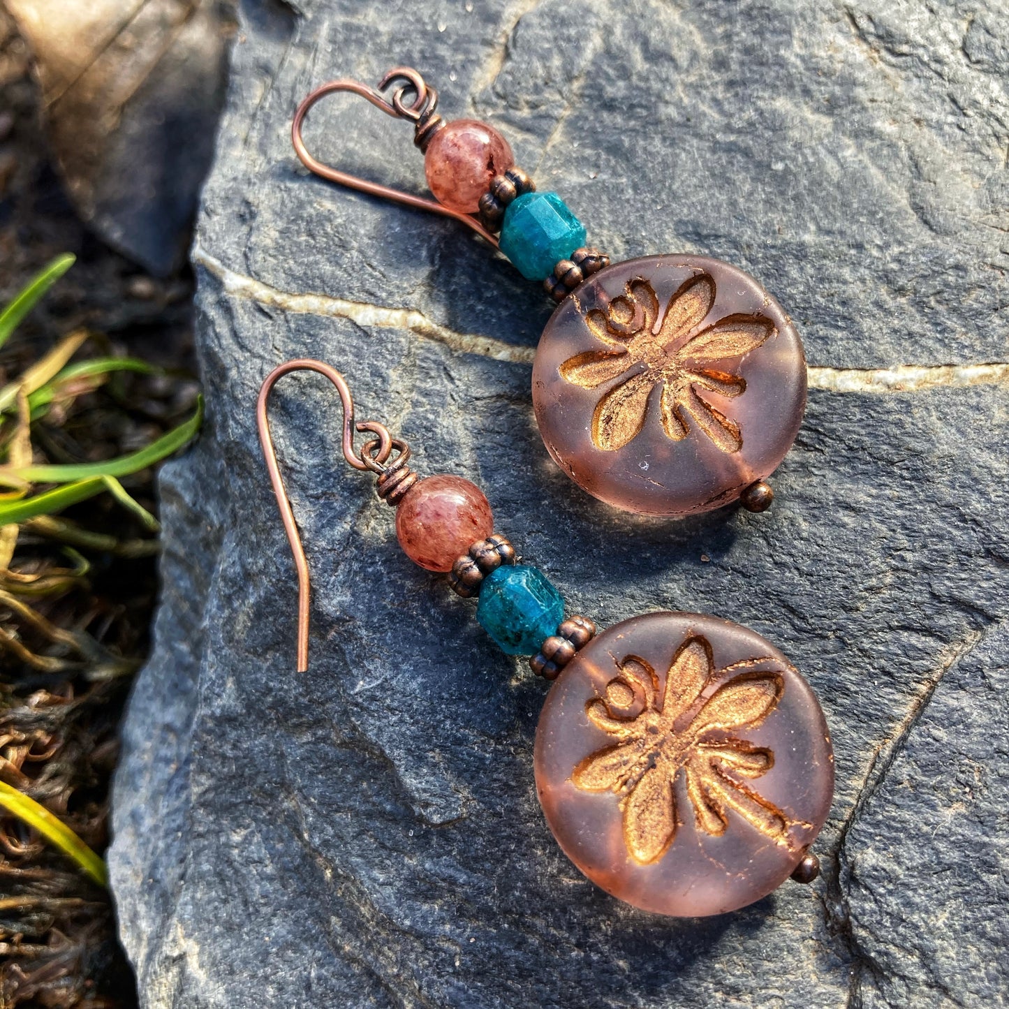 Dusky Dragonfly Earrings