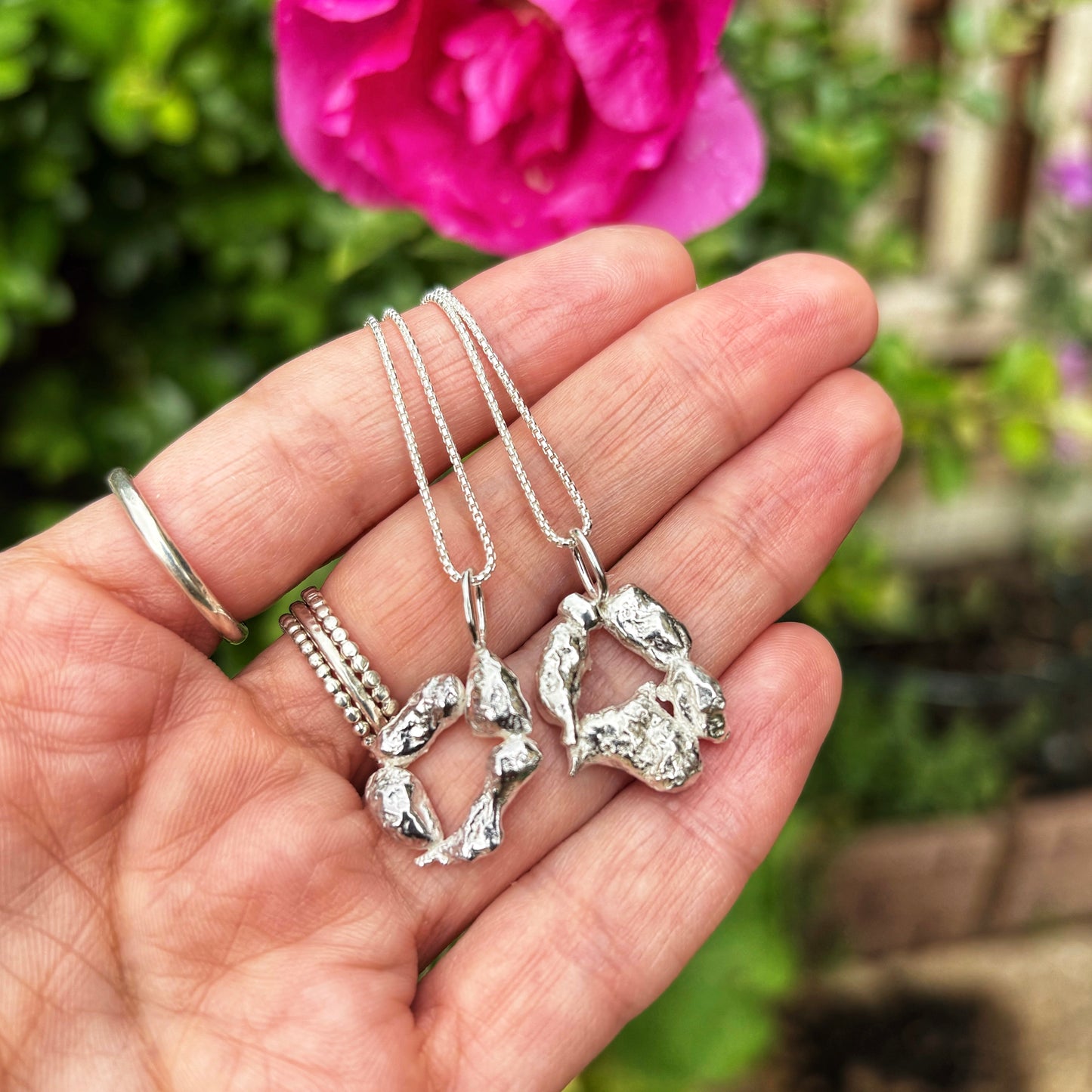 Tide Woven Silver Necklaces