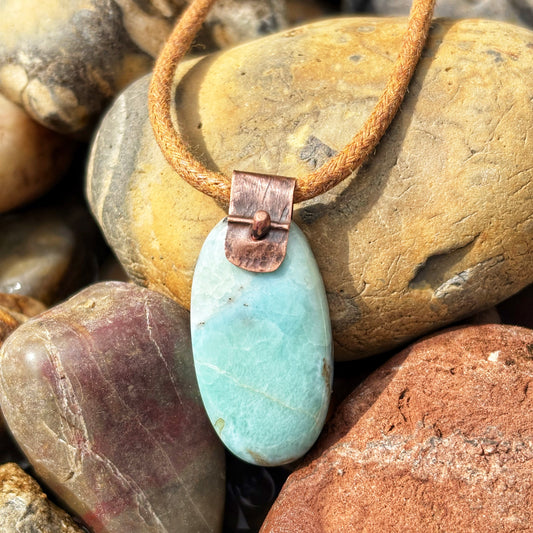 Rustic Larimar Necklace
