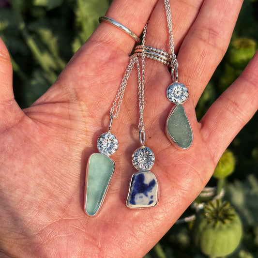 Poppies by the Sea Necklaces
