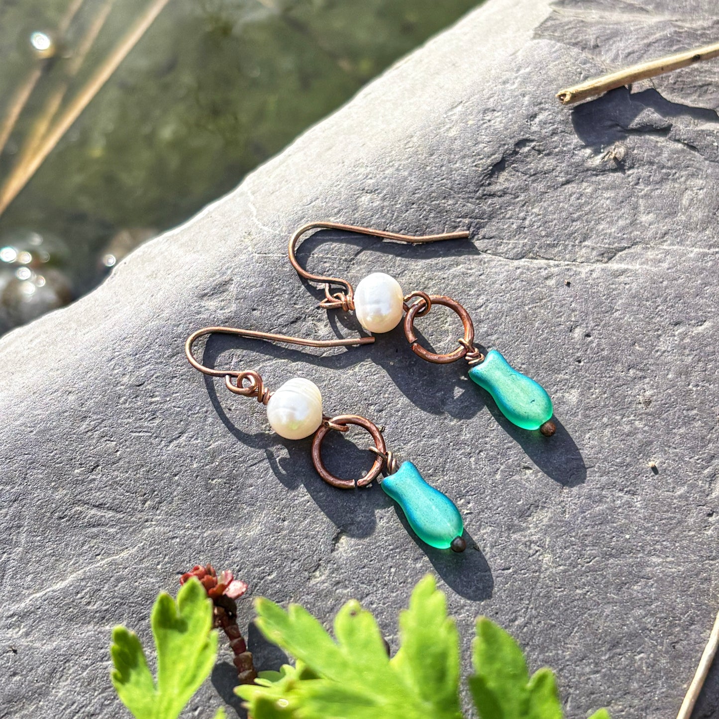 Pearly Fish Earrings