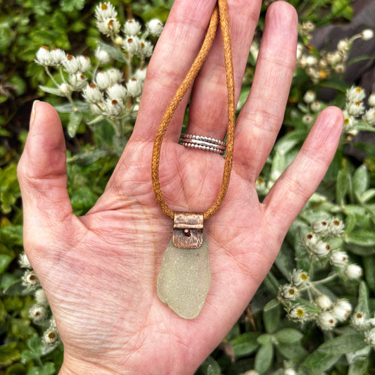 Seafoam Sea Glass Necklace