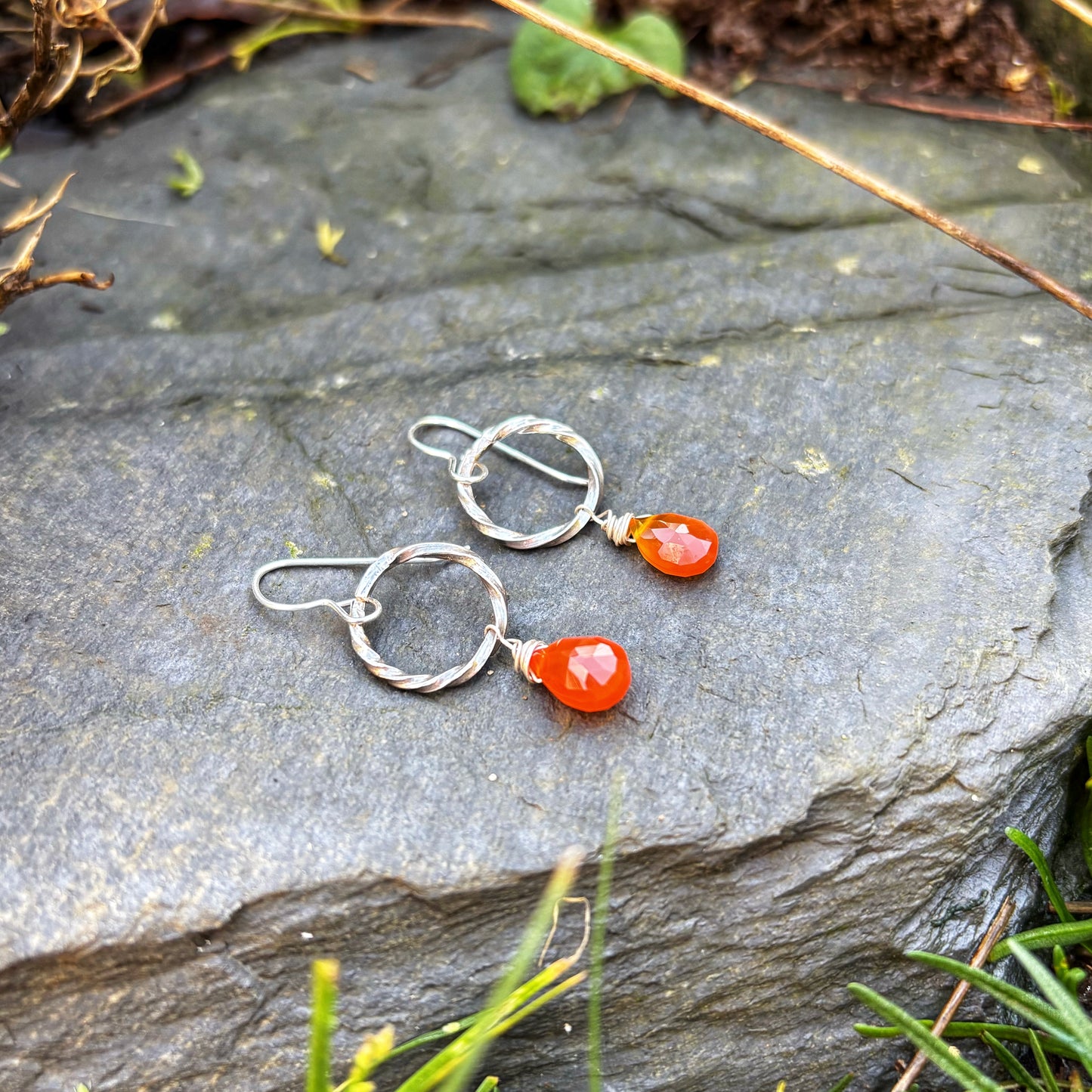 Carnelian Drop Earrings