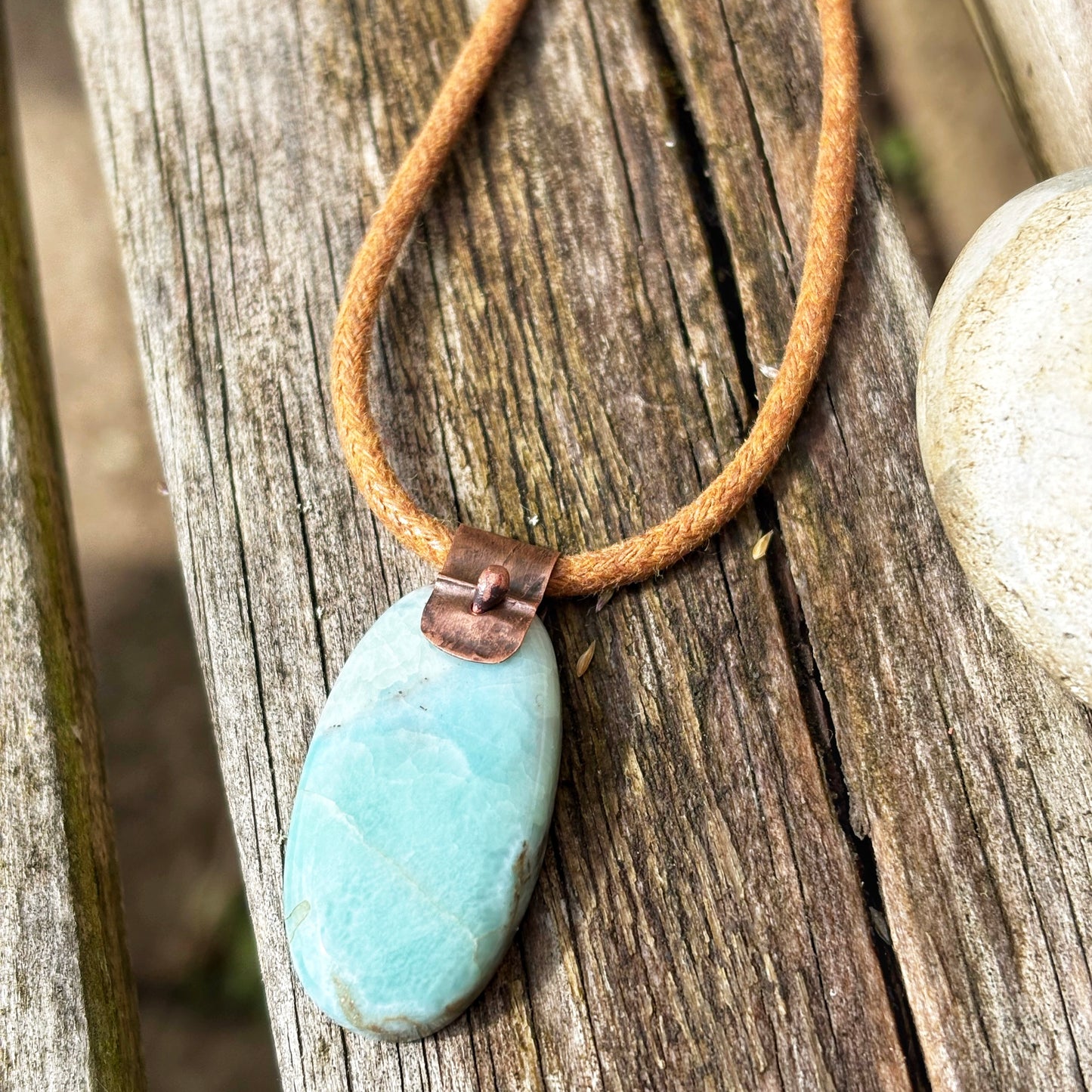 Rustic Larimar Necklace