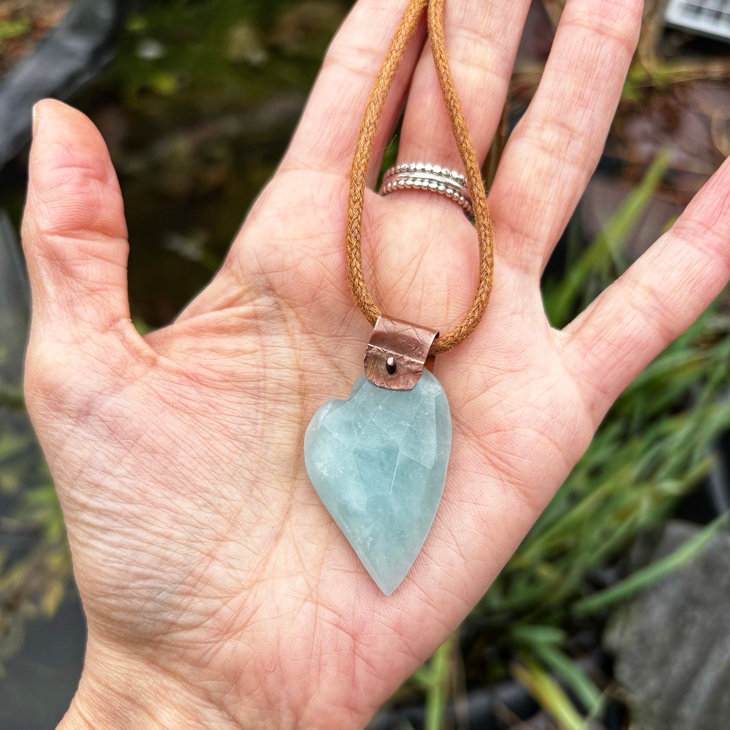 Gemstone Love Heart Necklaces