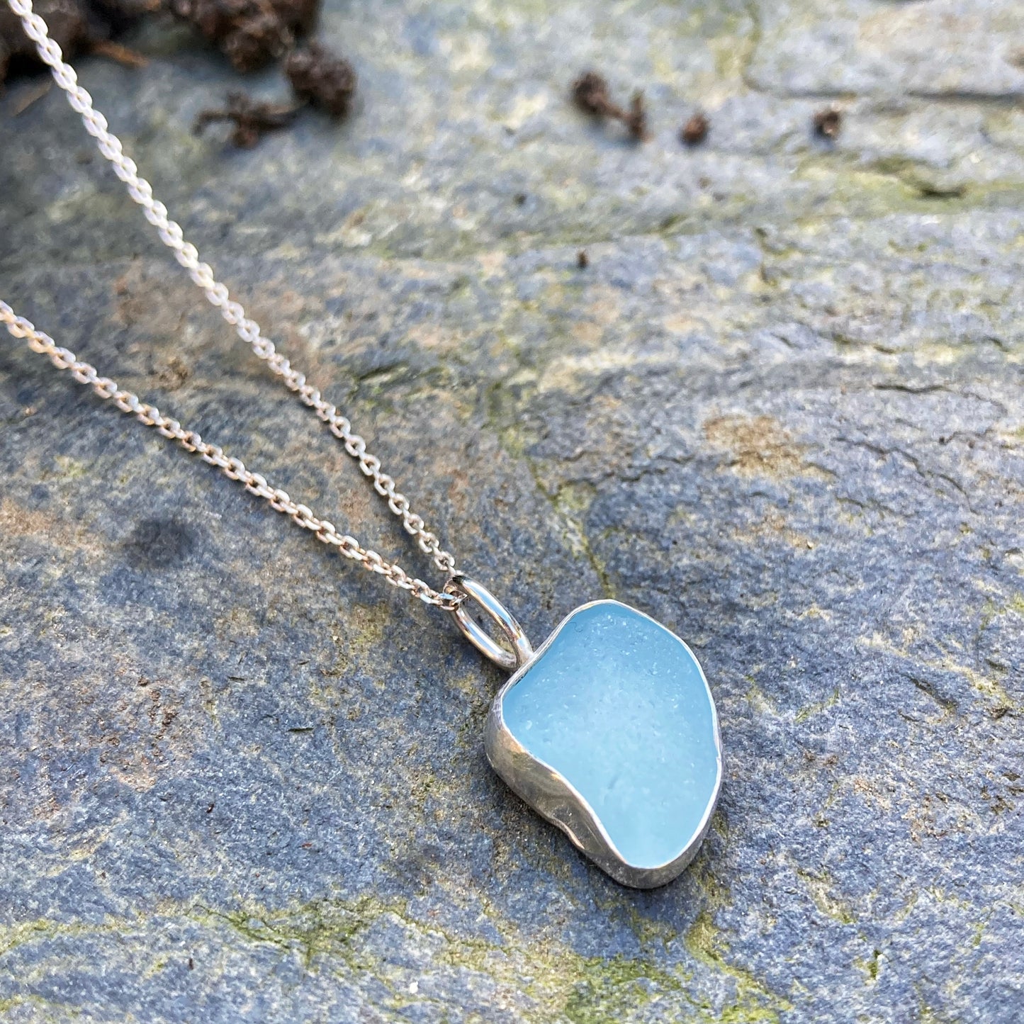 Sea Mist Sea Glass Necklace