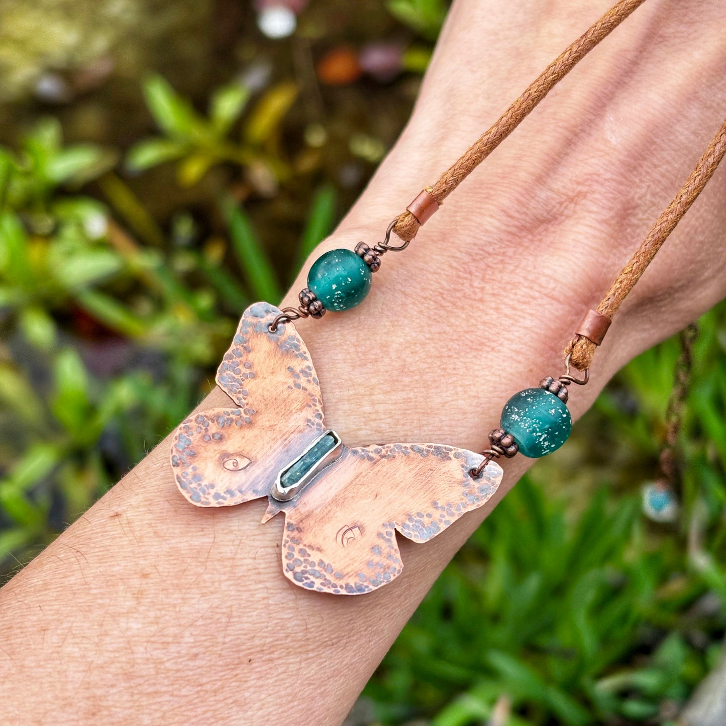 Copper Butterfly Necklace