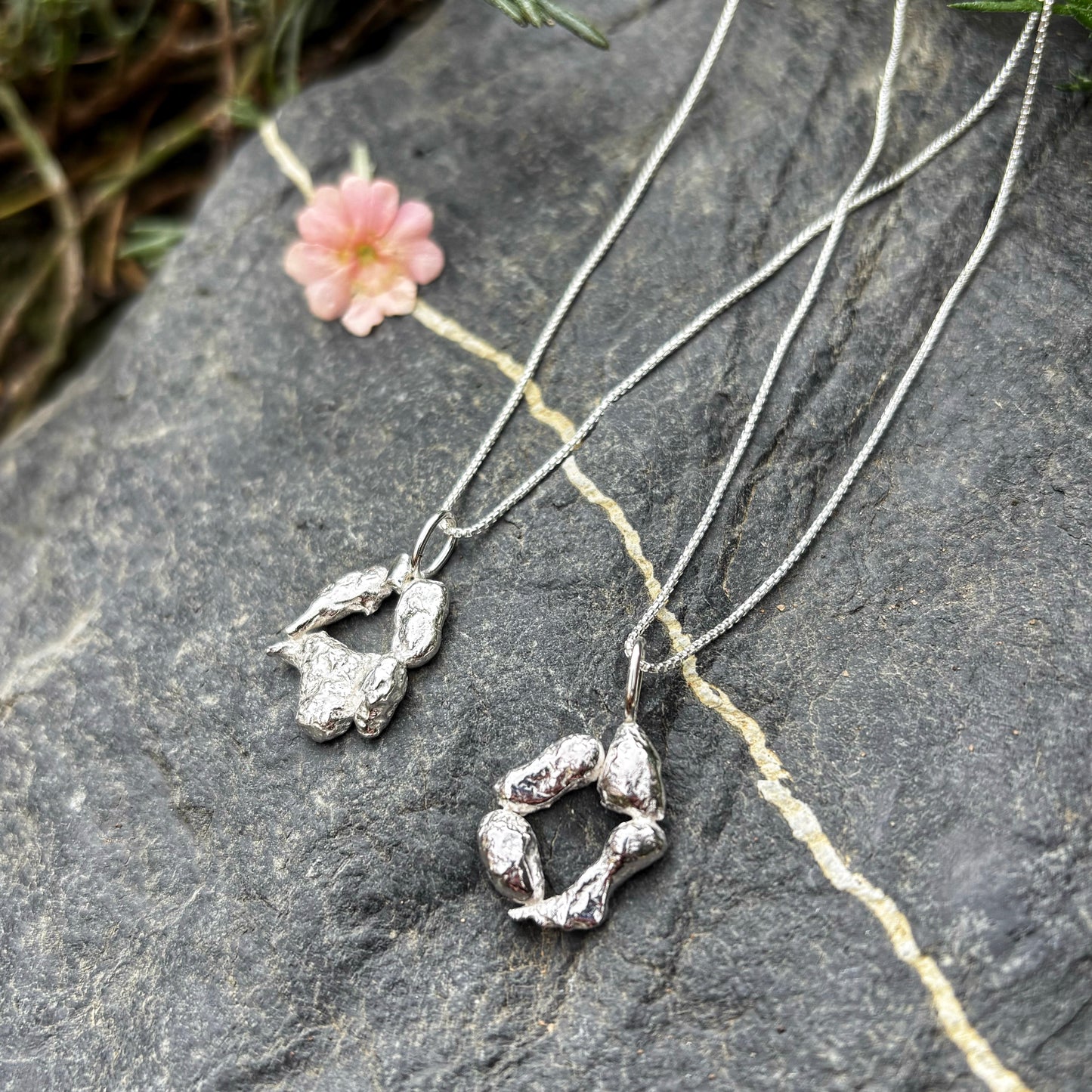 Tide Woven Silver Necklaces