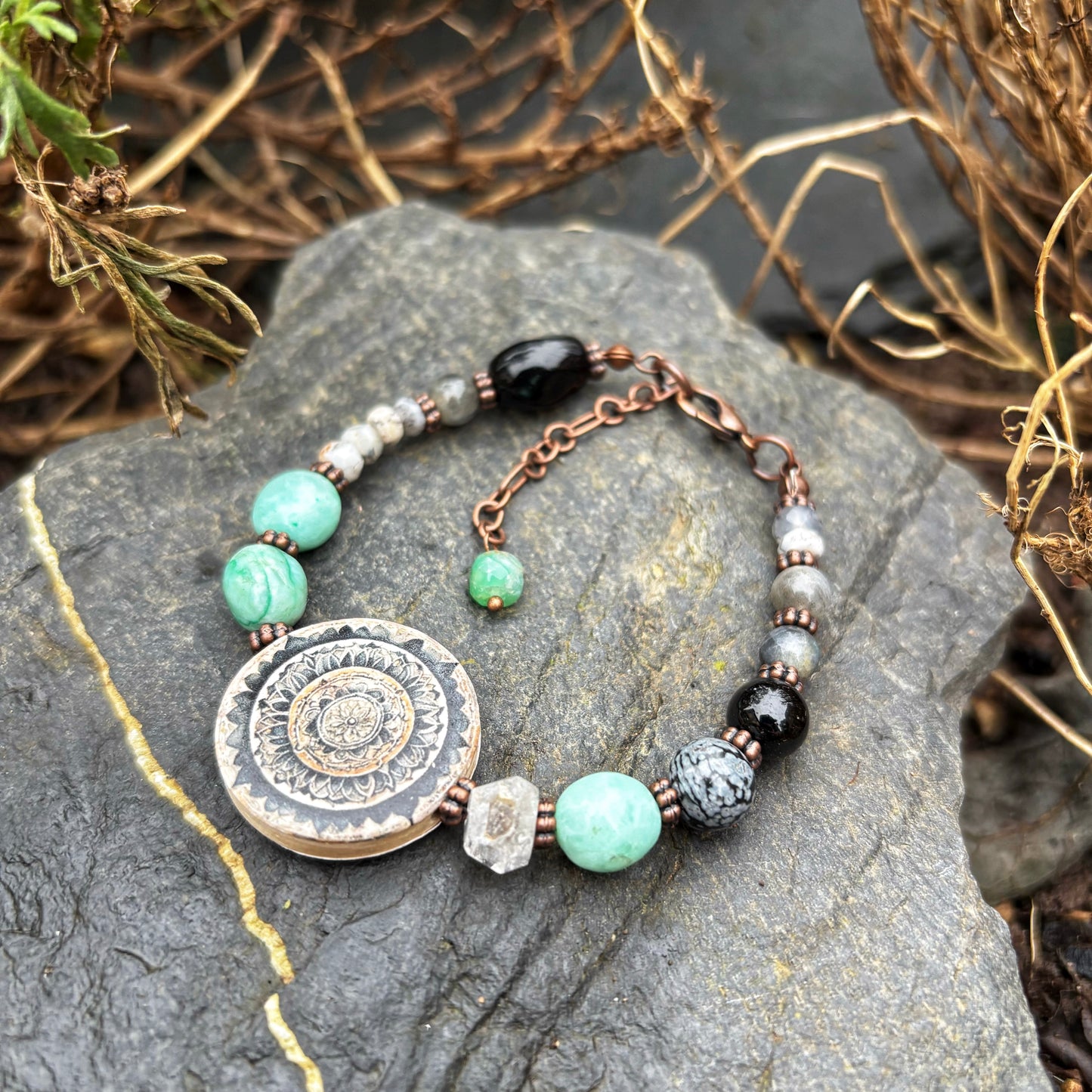 Black Mandala Bracelet