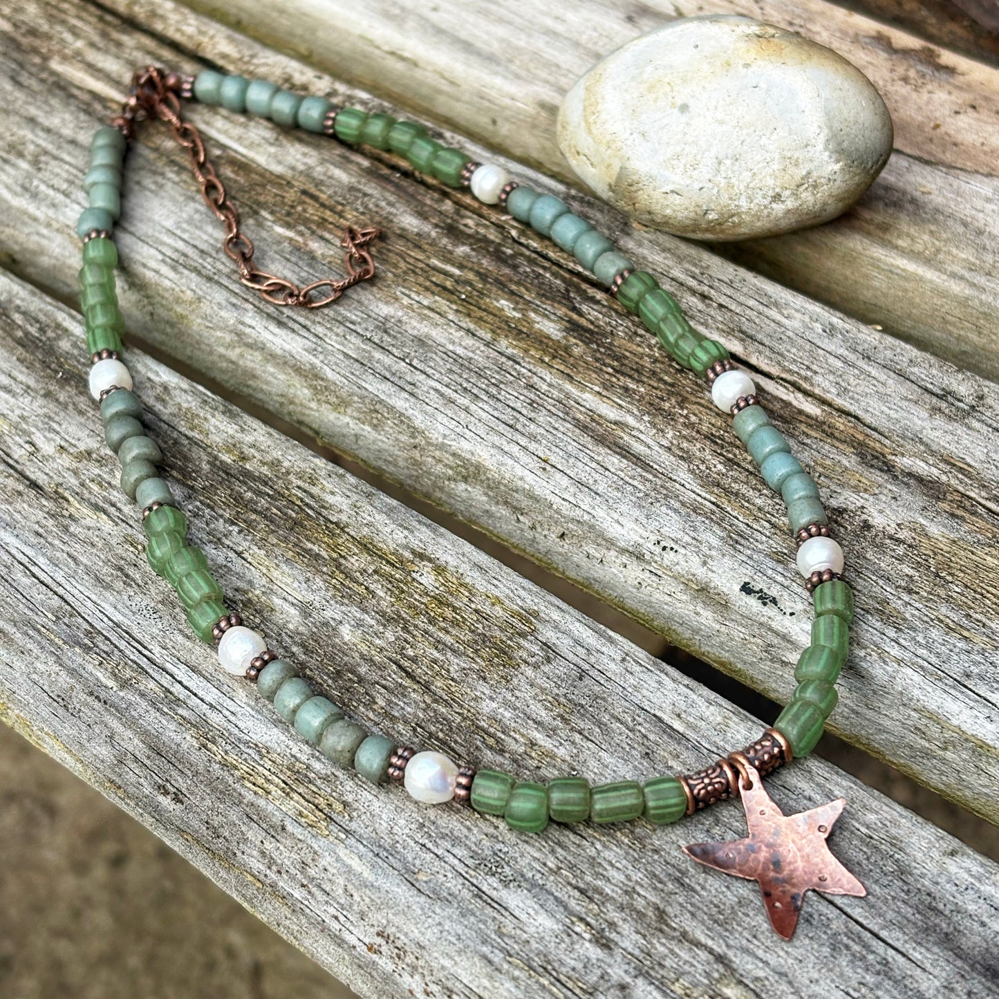 Handmade Copper Starfish Necklace