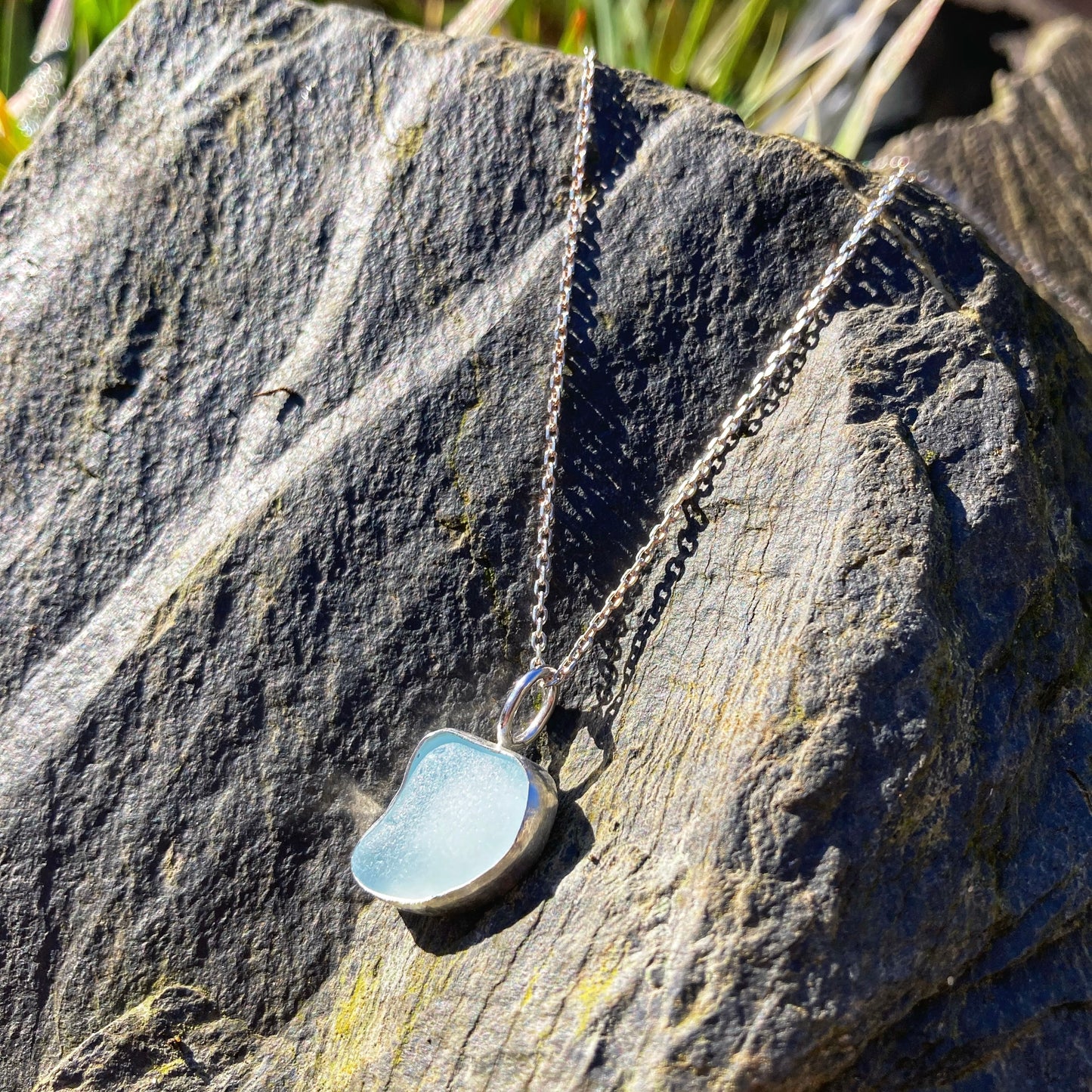 Sea Mist Sea Glass Necklace