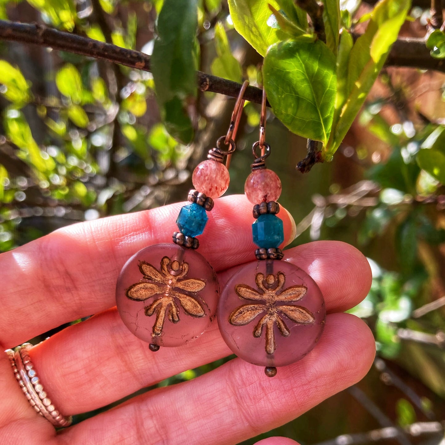 Dusky Dragonfly Earrings