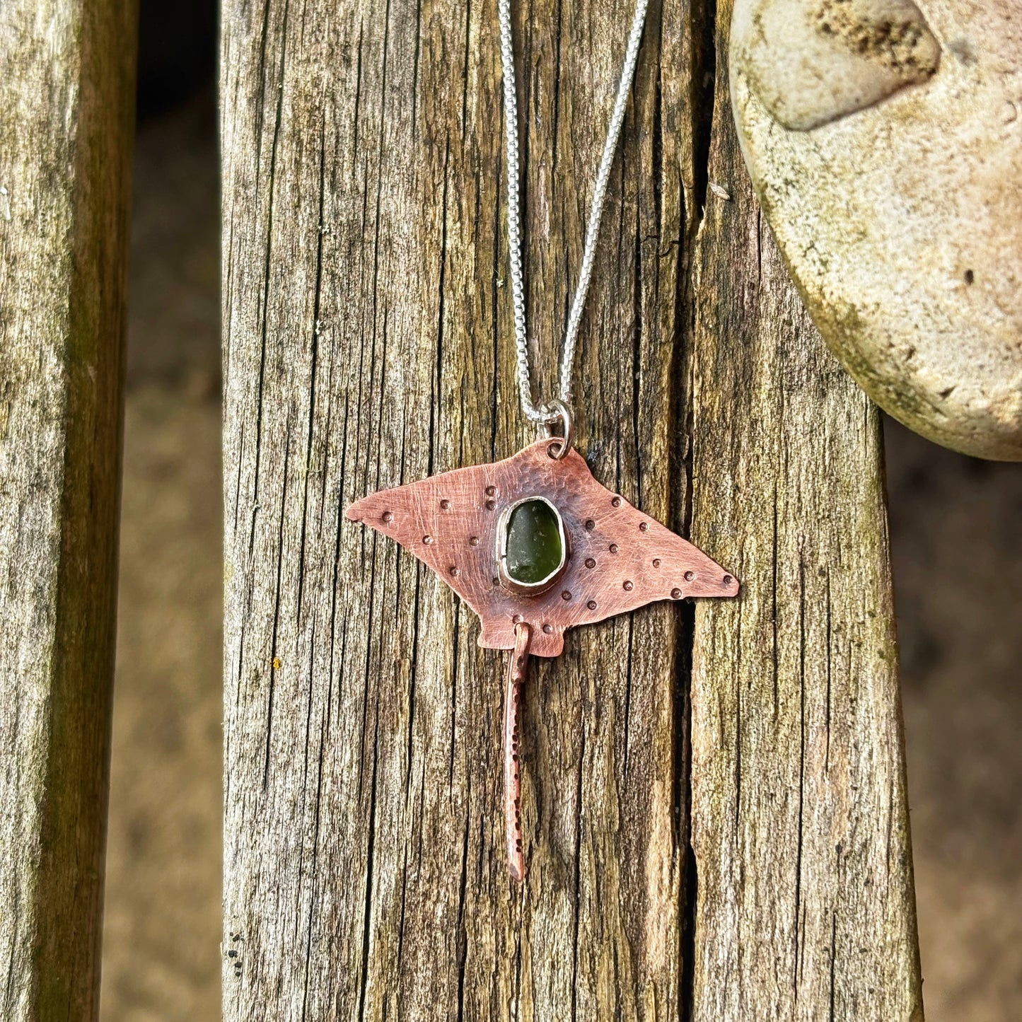 Ocean Forged Ray Necklace