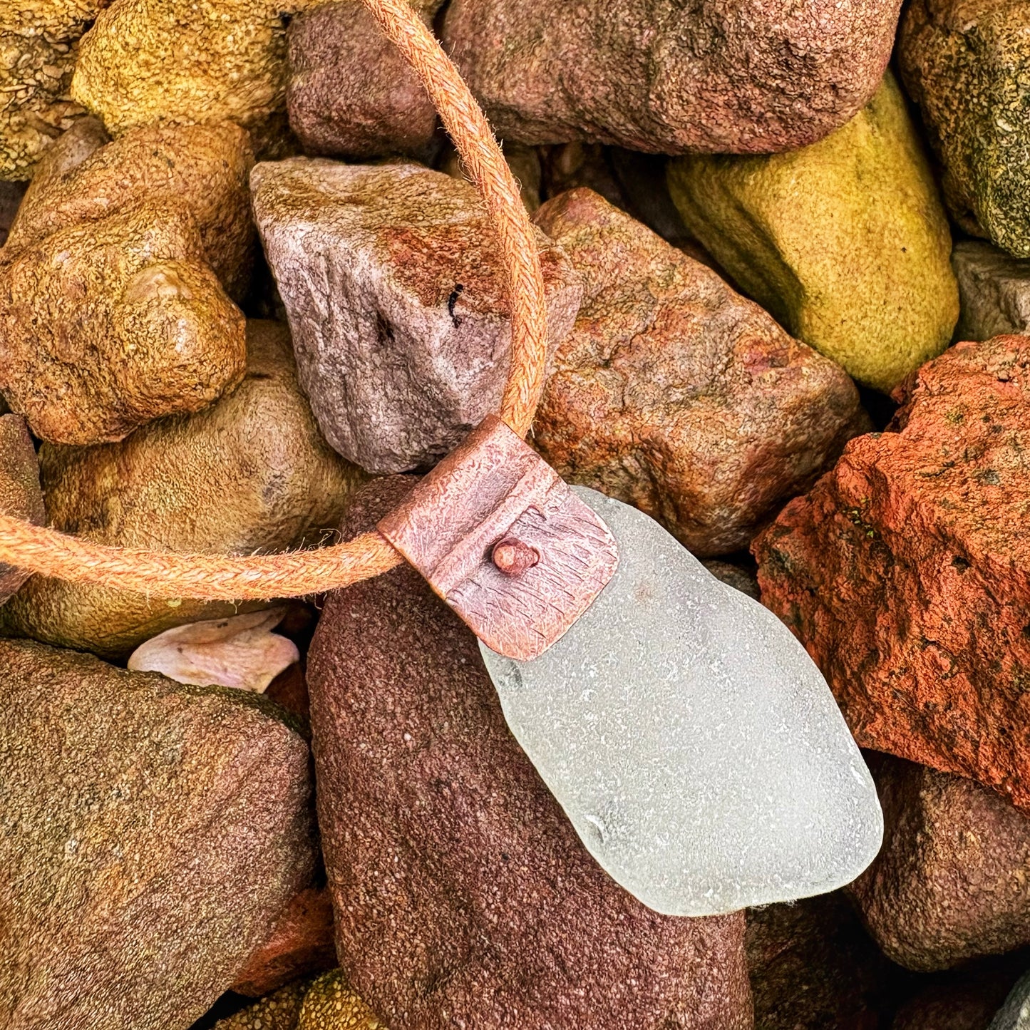 Seafoam Sea Glass Necklace