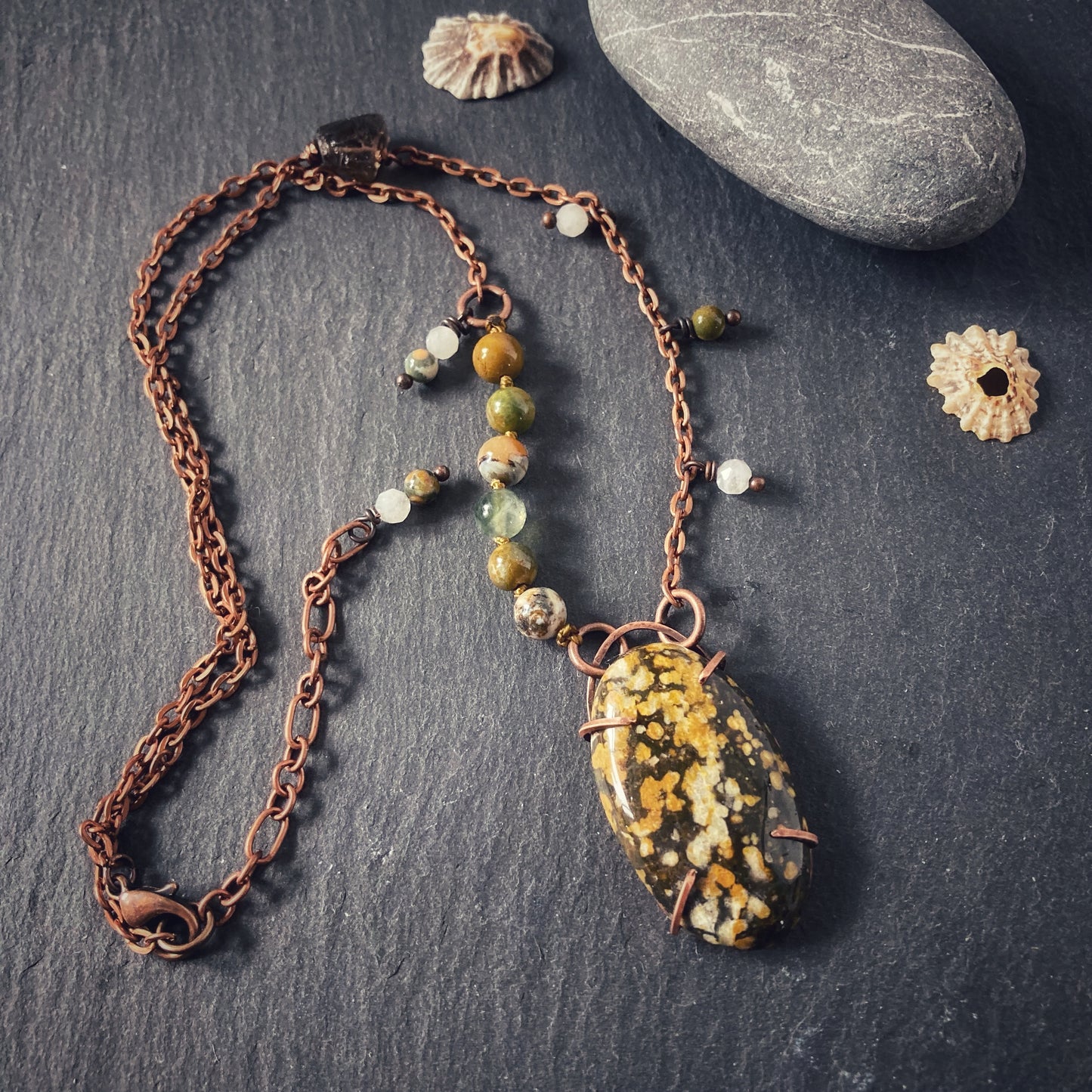 Earthy Ocean Captured Necklace