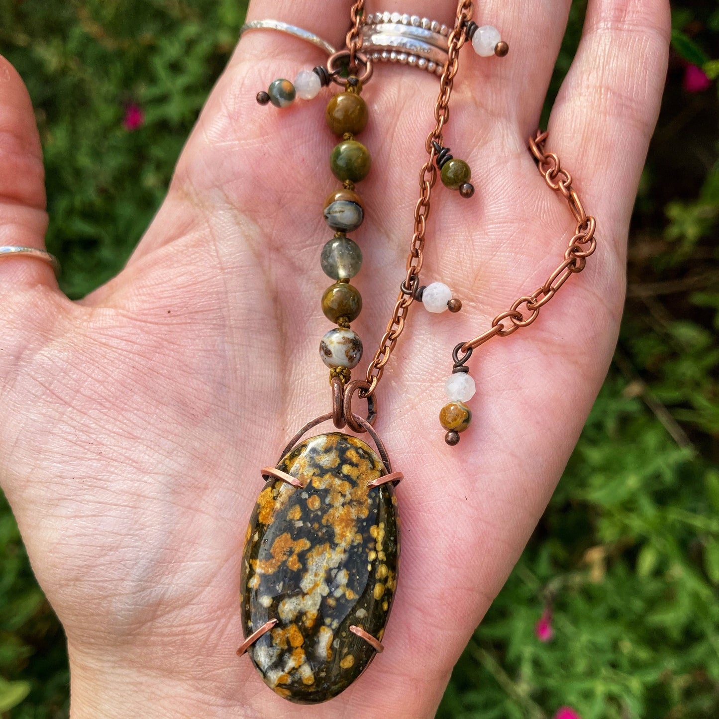 Earthy Ocean Captured Necklace