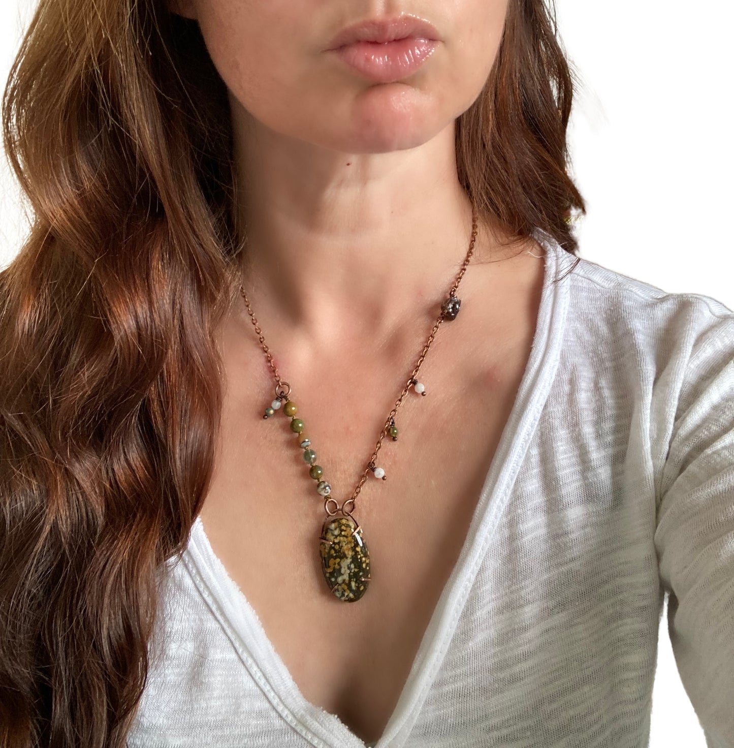 Earthy Ocean Captured Necklace