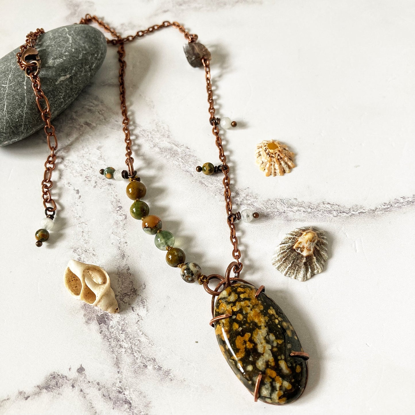 Earthy Ocean Captured Necklace
