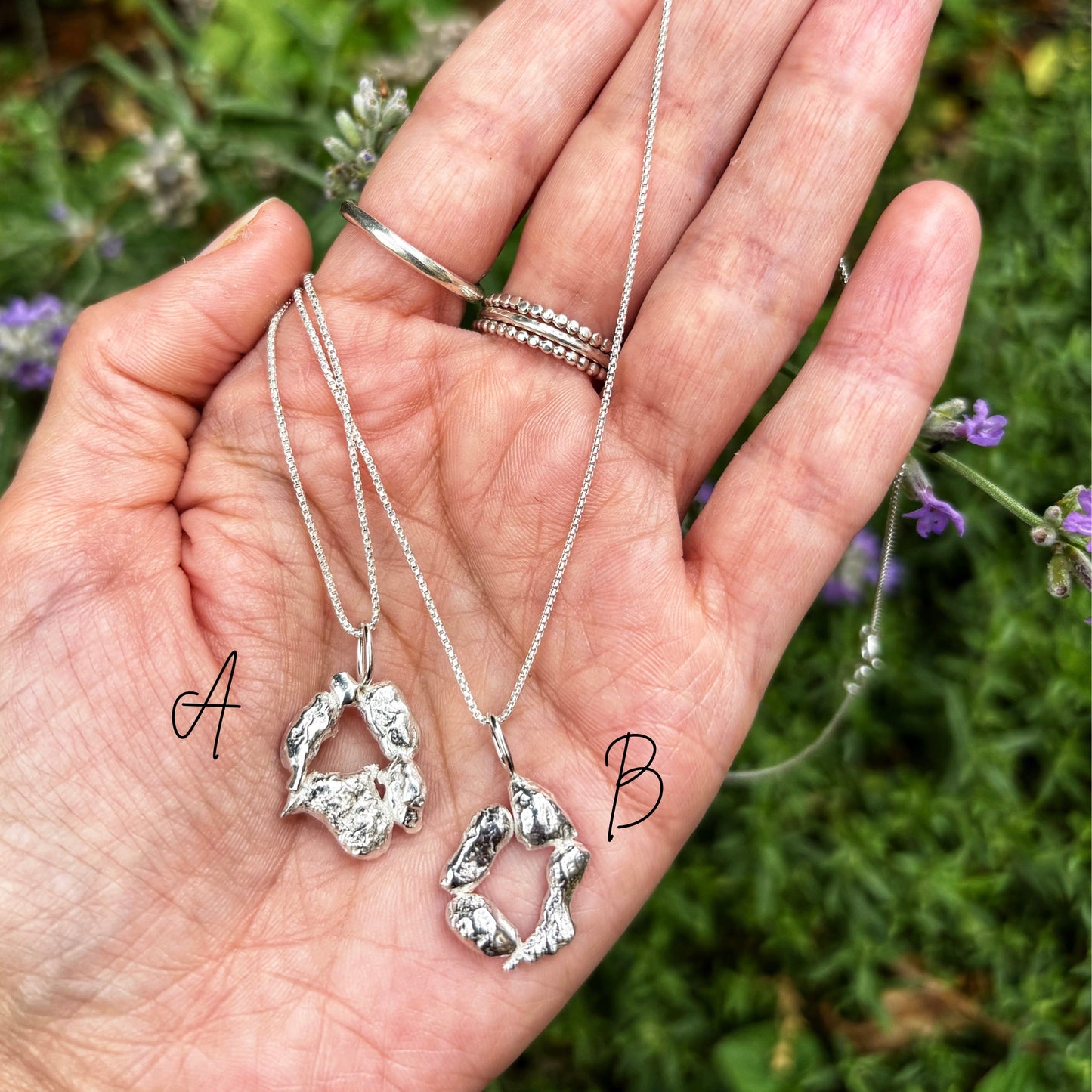 Tide Woven Silver Necklaces