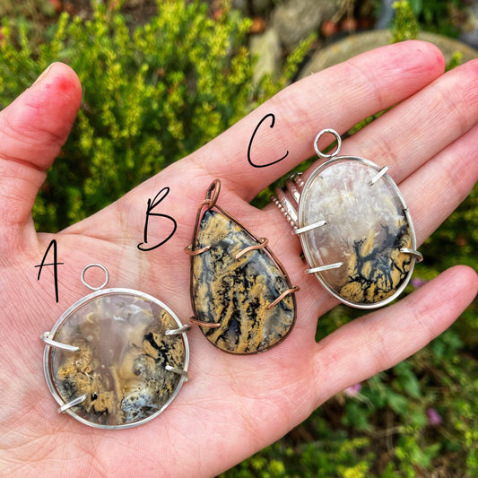 Tiger Dendritic Necklaces